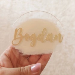 Placuta Personalizata cu Nume din Acril